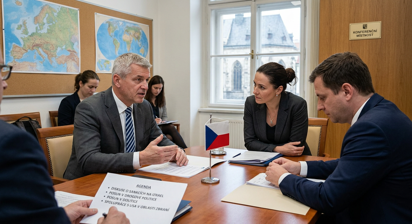 Česko řeší sankce vůči Izraeli, přesun protidrogové agendy i zbrojní spolupráci s USA