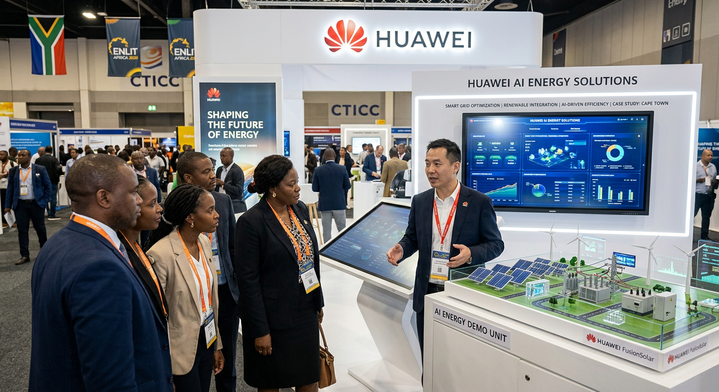 Huawei na Enlit Africa 2026 ukázal AI řešení pro energetiku